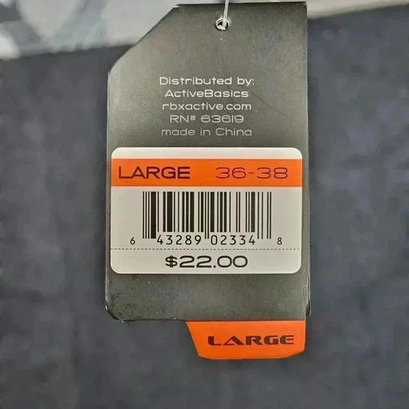 RBX Boxer Briefs black&gray  6" inseam NWT Large - Picture 7 of 7